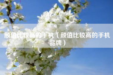 颜值比较高的手机（颜值比较高的手机品牌）