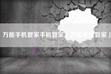 万能手机管家手机管家「万能手机管家」
