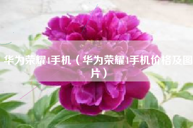 华为荣耀4手机（华为荣耀4手机价格及图片）