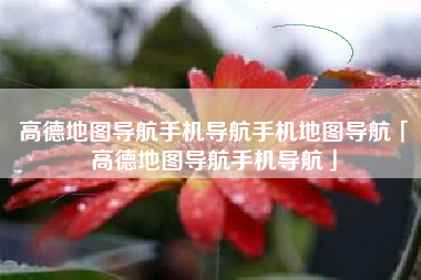 高德地图导航手机导航手机地图导航「高德地图导航手机导航」