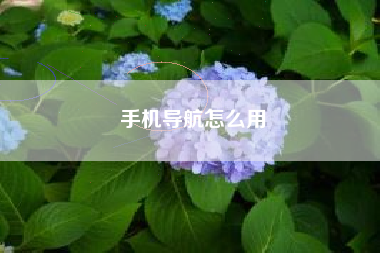 手机导航怎么用