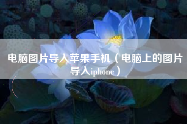 电脑图片导入苹果手机（电脑上的图片导入iphone）