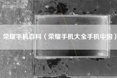 荣耀手机百科（荣耀手机大全手机中国）