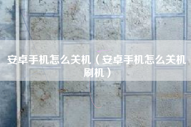 安卓手机怎么关机（安卓手机怎么关机刷机）