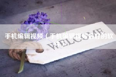 手机编辑视频（手机编辑视频最好的软件）