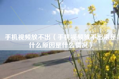 手机视频放不出（手机视频放不出来是什么原因是什么情况）
