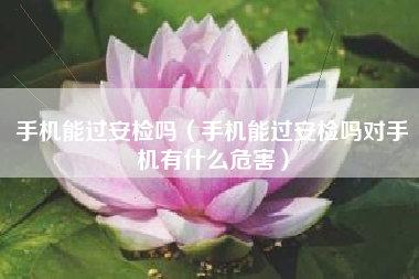 手机能过安检吗（手机能过安检吗对手机有什么危害）