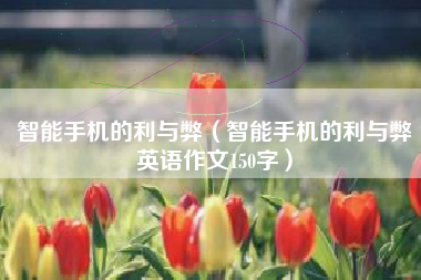 智能手机的利与弊（智能手机的利与弊英语作文150字）