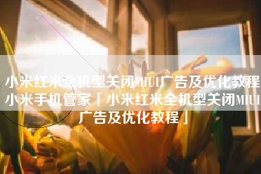小米红米全机型关闭MIUI广告及优化教程小米手机管家「小米红米全机型关闭MIUI广告及优化教程」 小米红米全机型关闭MIUI广告及优化教程小米手机管家「小米红米全机型关闭MIUI广告及优化教程」