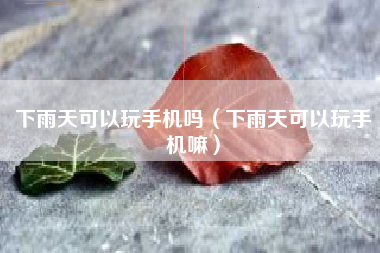 下雨天可以玩手机吗（下雨天可以玩手机嘛）