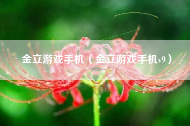 金立游戏手机（金立游戏手机v9）