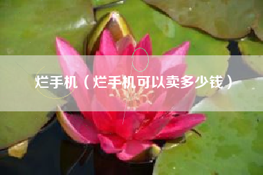 烂手机（烂手机可以卖多少钱）