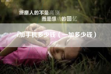 1加手机多少钱（一加多少钱）