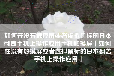 如何在没有触摸屏或者虚拟鼠标的日本翻盖手机上操作应用手机触摸屏「如何在没有触摸屏或者虚拟鼠标的日本翻盖手机上操作应用」