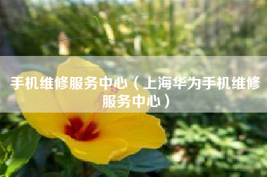 手机维修服务中心（上海华为手机维修服务中心）