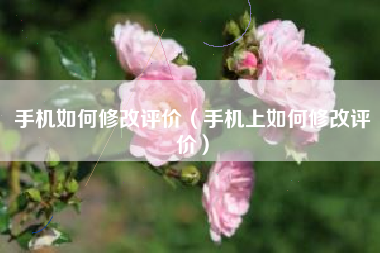 手机如何修改评价（手机上如何修改评价）