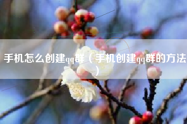 手机怎么创建qq群（手机创建qq群的方法）