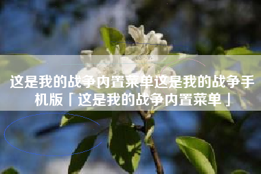 这是我的战争内置菜单这是我的战争手机版「这是我的战争内置菜单」