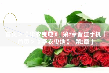 首页＞《华衣曳地》  第2章晋江手机「首页＞《华衣曳地》  第2章」