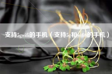支持5gwifi的手机（支持5g和wifi6的手机）