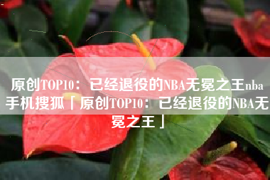 原创TOP10：已经退役的NBA无冕之王nba手机搜狐「原创TOP10：已经退役的NBA无冕之王」