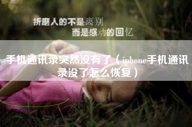 手机通讯录突然没有了（iphone手机通讯录没了怎么恢复）