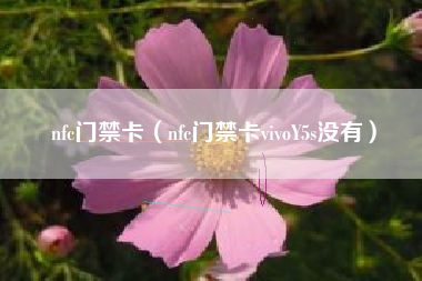 nfc门禁卡（nfc门禁卡vivoY5s没有）