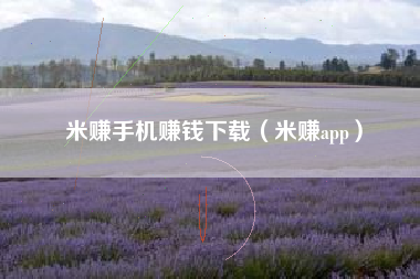 米赚手机赚钱下载（米赚app）