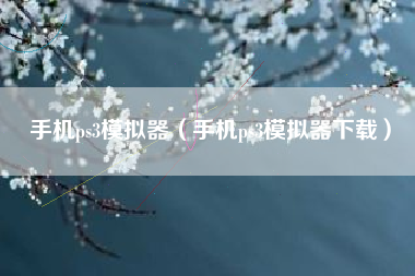手机ps3模拟器（手机ps3模拟器下载）