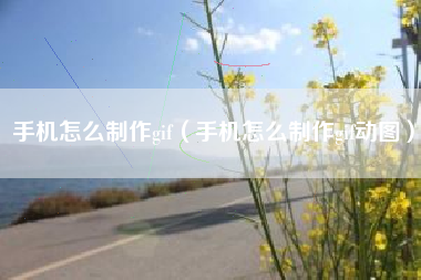 手机怎么制作gif（手机怎么制作gif动图）