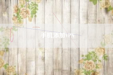手机添加VPN