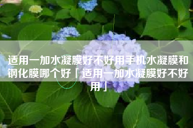 适用一加水凝膜好不好用手机水凝膜和钢化膜哪个好「适用一加水凝膜好不好用」