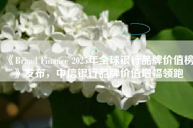 《Brand Finance 2025年全球银行品牌价值榜》发布，中信银行品牌价值增幅领跑