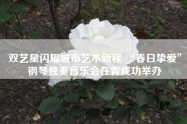 双艺星闪耀城市艺术新程 “春日挚爱”钢琴独奏音乐会在青成功举办